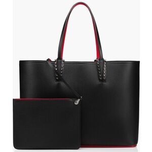 NEW🔥Christian Louboutin Cabata Calfskin Grained Leather Tote with Pouch🔥